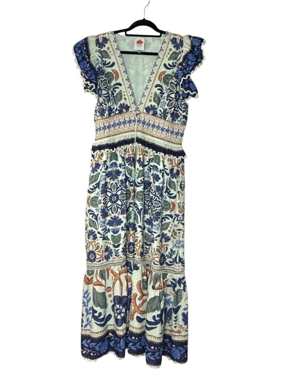 Farm Rio Ocean Tapestry Maxi Dress XL - Picture 3 of 9